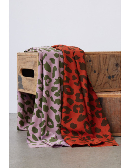 Twill-Viskose-Stoff - Urban Leo Kürbis