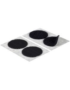VELCRO® Marken selbstklebende Klettpunkte mit extremer Haftung 45mm x 6 Schwarz 2