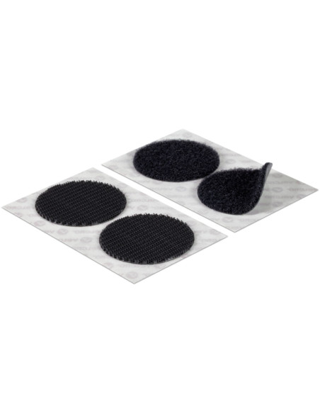 VELCRO® Marken selbstklebende Klettpunkte mit extremer Haftung 45mm x 6 Schwarz