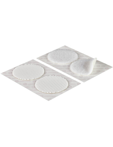 VELCRO® Marken selbstklebende Klettpunkte mit extremer Haftung 45mm x 6 Weiß