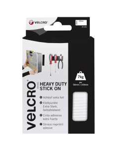 VELCRO® Marken Klettband selbstklebend extreme Befestigung 50mm x 100mm x 2 Weiß