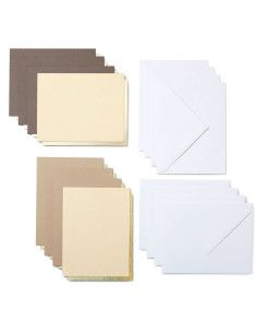 Set mit 8 Klebekarten mit Umschlägen R20 Neutrals Cricut 2