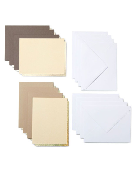 Set mit 8 Klebekarten mit Umschlägen R20 Neutrals Cricut