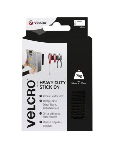 VELCRO® Marken Klettband selbstklebend extreme Befestigung 50mm x 100mm x 2 Schwarz