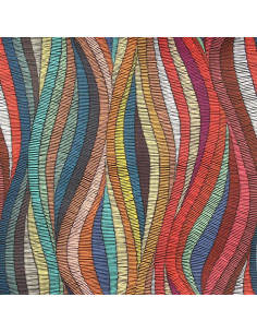 Liegestuhlstoff - Rotes Kenia