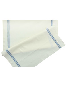 Baumwollgeschirrtuch - Beige und Blau
