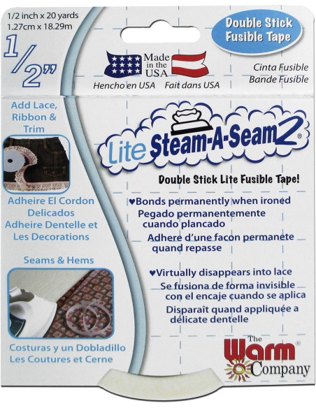 Doppelseitiges Bügelband Lite Steam-A-Seam2 - 1,27 cm x 18,29 m