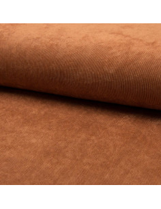 Millefaser-Samtstoff - Cognac