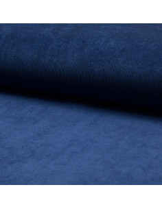Millefaser-Samtstoff - Blau