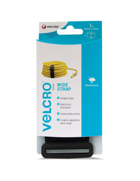 VELCRO® Marke Verstellbarer breiter Gurt 50mm x 92cm x 1 Schwarz