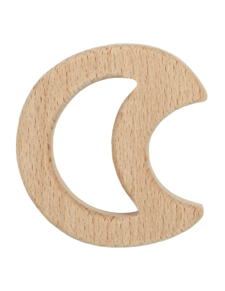 Beißring aus Holz - Mond
