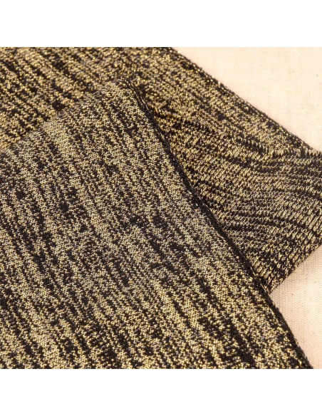 Bündchen an Handgelenken und Taille - Schwarz und Gold