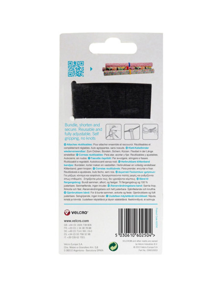 VELCRO® ONE-WRAP® Kabelbinder 12mm x 20cm x 5 mehrfarbig