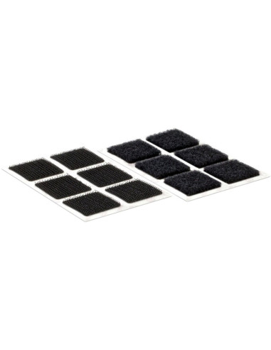 VELCRO® Marken selbstklebende Klettquadrate 25mm x 24 schwarz