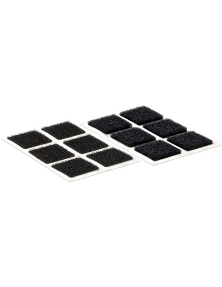 VELCRO® Marken selbstklebende Klettquadrate 25mm x 24 schwarz