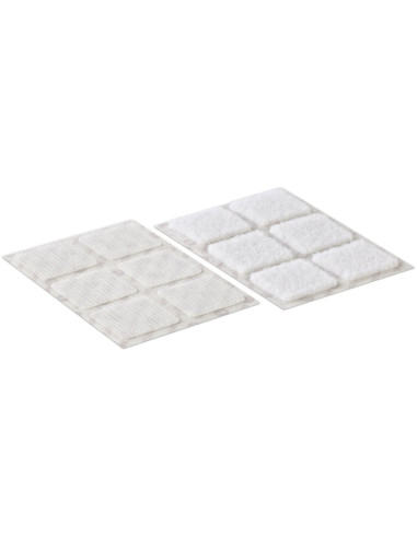 VELCRO® Marken selbstklebende Klettquadrate 25mm x 24 weiß