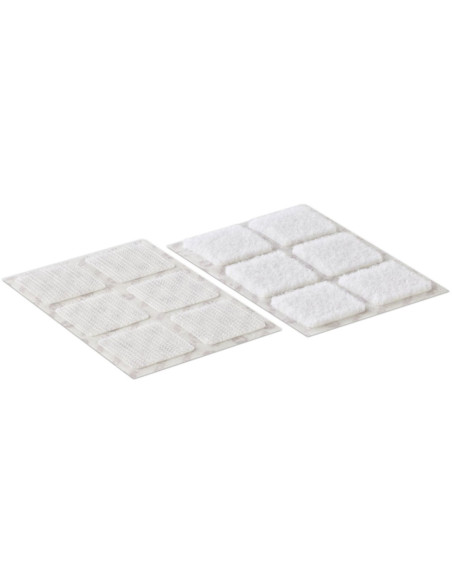 VELCRO® Marken selbstklebende Klettquadrate 25mm x 24 weiß