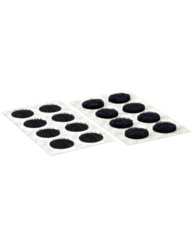 VELCRO® Marken selbstklebende Klettpunkte 16mm x 16 schwarz