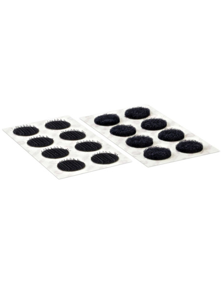 VELCRO® Marken selbstklebende Klettpunkte 16mm x 16 schwarz