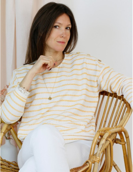 Sweatshirt-Schnittmuster, Pullover Horizon - Atelier Scämmit