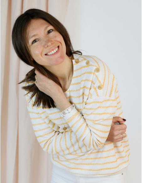 Sweatshirt-Schnittmuster, Pullover Horizon - Atelier Scämmit