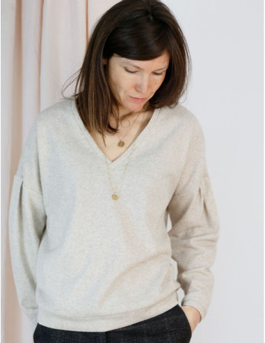 Sweatshirt-Schnittmuster, Pullover Horizon - Atelier Scämmit