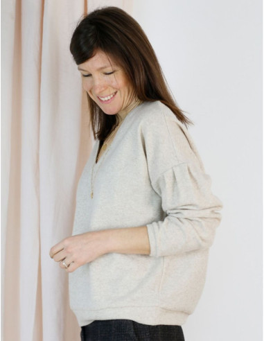 Sweatshirt-Schnittmuster, Pullover Horizon - Atelier Scämmit
