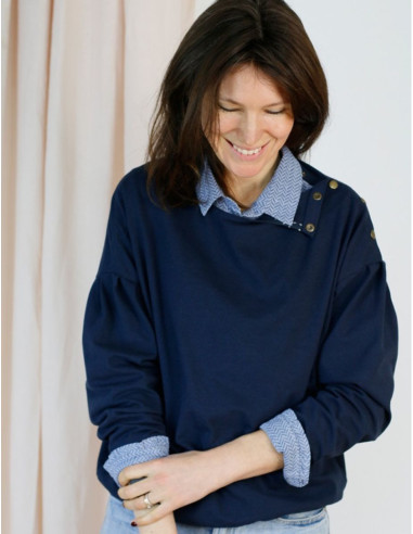 Sweatshirt-Schnittmuster, Pullover Horizon - Atelier Scämmit
