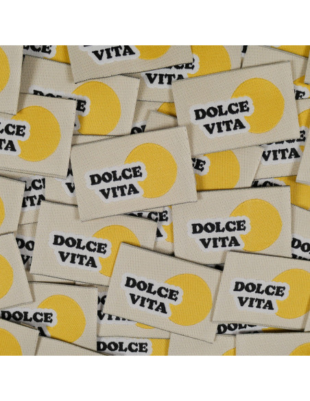 Satz von 5 gewebten Etiketten - Dolce Vita