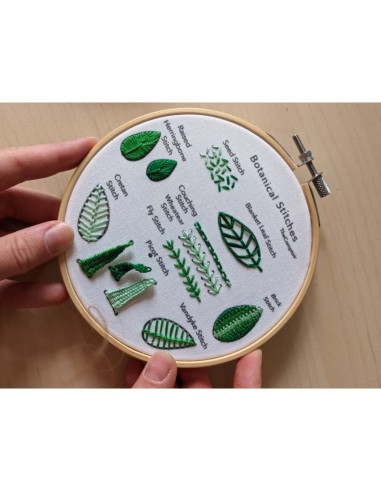 Stickset - Fortgeschrittene Stickstiche und Pflanzenmotive