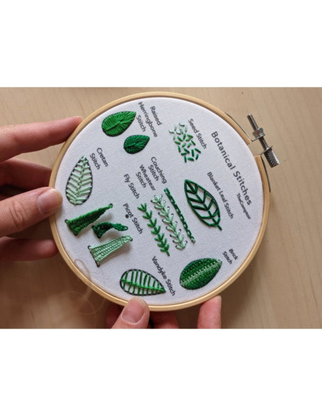 Stickset - Fortgeschrittene Stickstiche und Pflanzenmotive