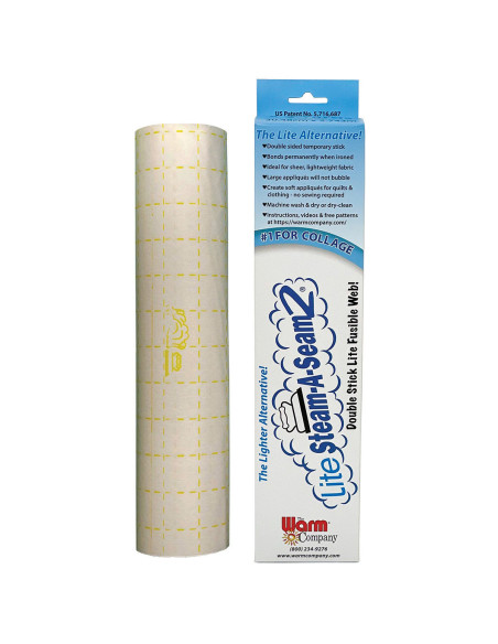 Doppelseitiges Bügelvlies Lite Steam-A-Seam2 - 30,5 cm x 274 cm