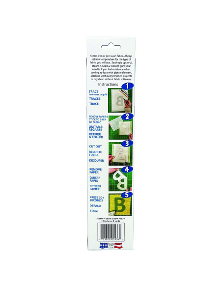 Doppelseitiges Bügelvlies Lite Steam-A-Seam2 - 30,5 cm x 274 cm