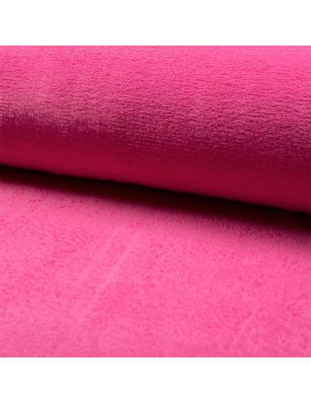 Kuscheliger Plüschstoff - Fuchsia