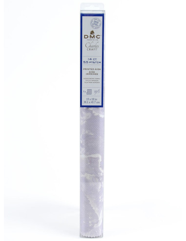 DMC bedruckter Aida-Stoff 5,5 zum Sticken - Amethyst