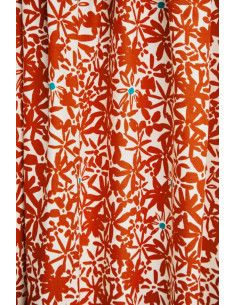 Viskose-Crêpestoff Flowery - Orange 2