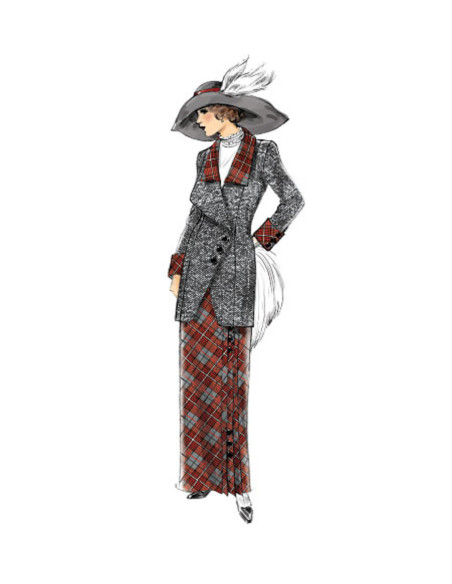 Jackenmuster, Latz und Rock - Butterick 6108