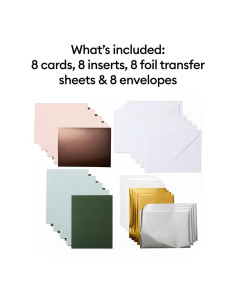 Set mit 8 Karten und Umschlägen R20 Foil Forest Grove Cricut 2