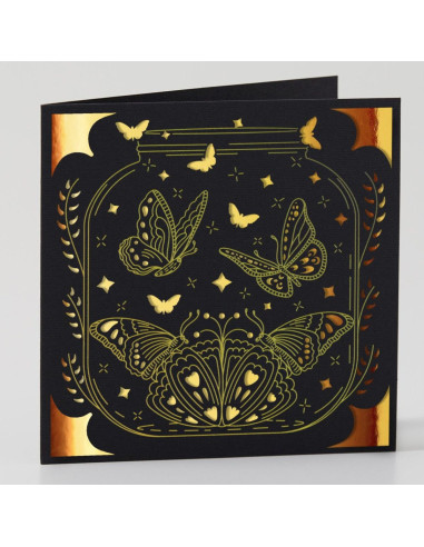 Set mit 12 Karten und Umschlägen R40 Spezialfolie Celebration Cricut