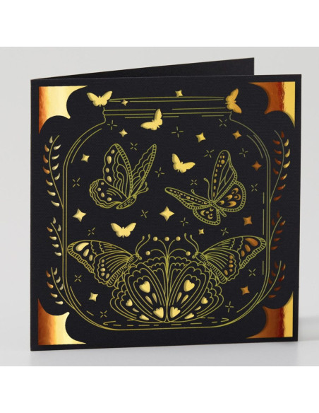 Set mit 12 Karten und Umschlägen R40 Spezialfolie Celebration Cricut