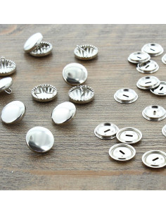 Schachtel mit 100 zu überziehenden Knöpfen - 19 mm