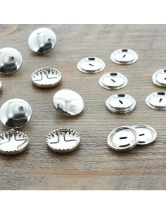 Schachtel mit 100 zu überziehenden Knöpfen - 23 mm