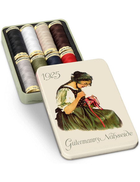 Nostalgie 1925 Gütermann Nähgarn-Set mit 8 Polyesterfäden