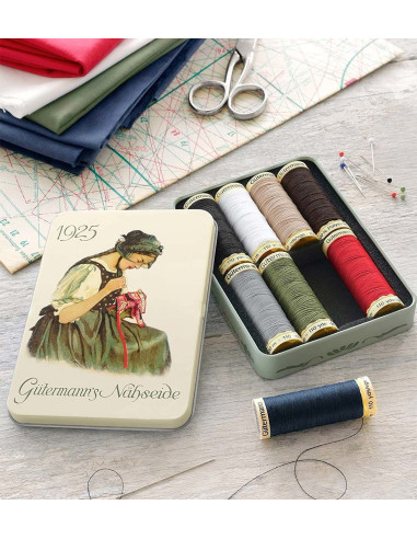 Nostalgie 1925 Gütermann Nähgarn-Set mit 8 Polyesterfäden