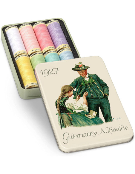 Nostalgie 1927 Gütermann Nähgarn-Set mit 8 Polyesterfäden
