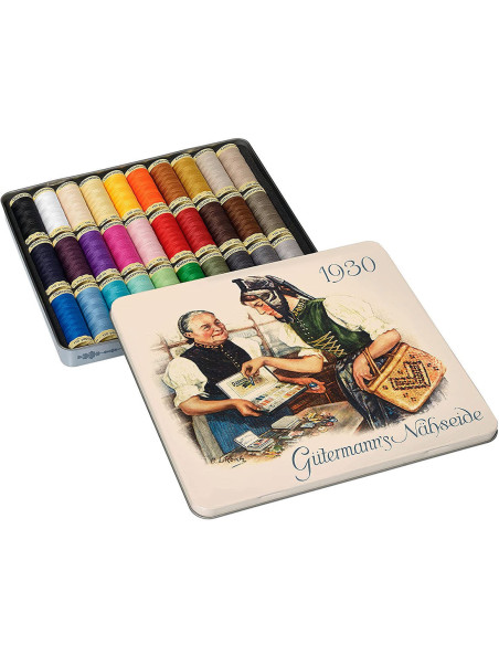 Set mit 30 Nähfäden aus Polyester Nostalgie 1930 Gütermann