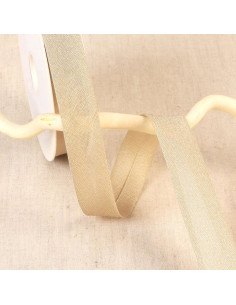 Irisierendes Metallband - Beige