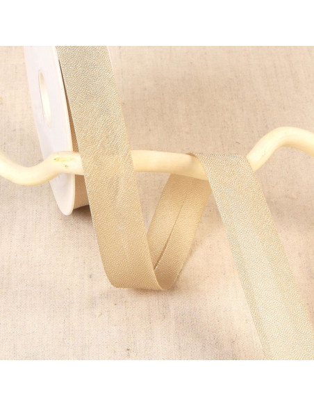 Irisierendes Metallband - Beige