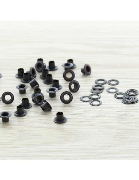 Beutel mit 100 Ösen mit Unterlegscheiben 4 mm - Kupfer