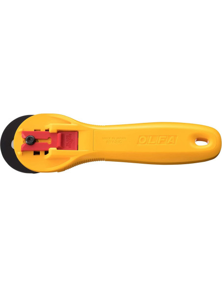 Ergonomischer gelber Olfa-Rollschneider 45mm